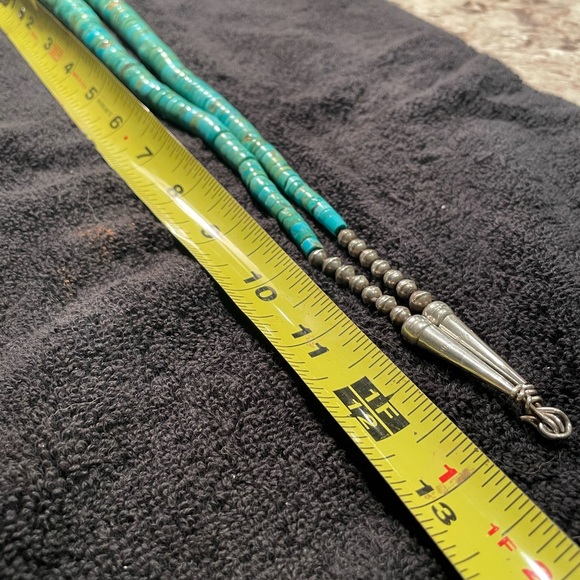 Vintage Turquoise Beaded Necklace
Length 13” top to bottom - Picture 8 of 9